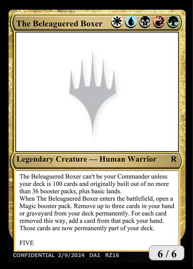 The Beleaguered Boxer card front