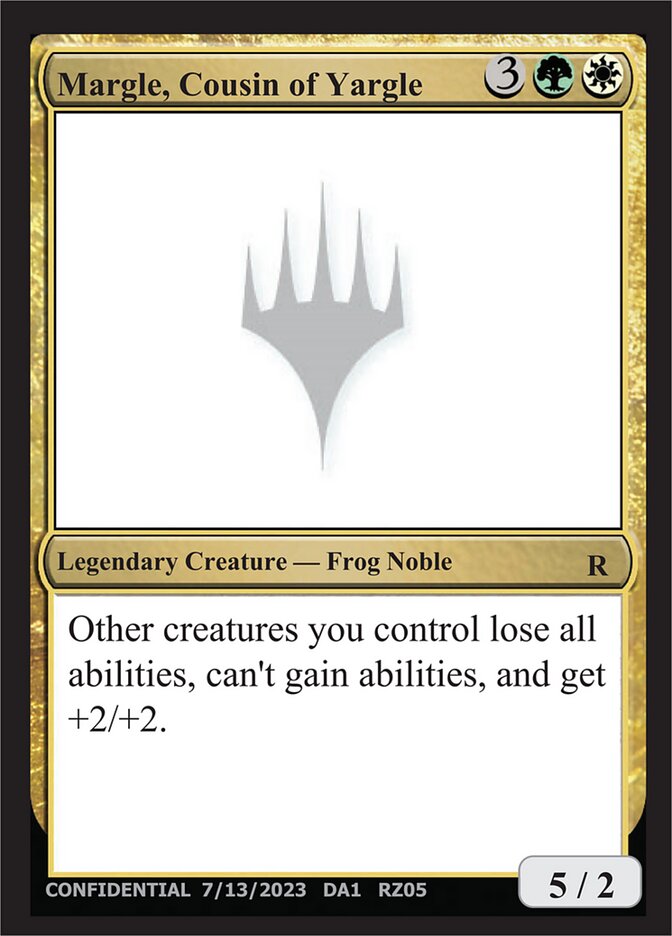 Margle, Cousin of Yargle card front