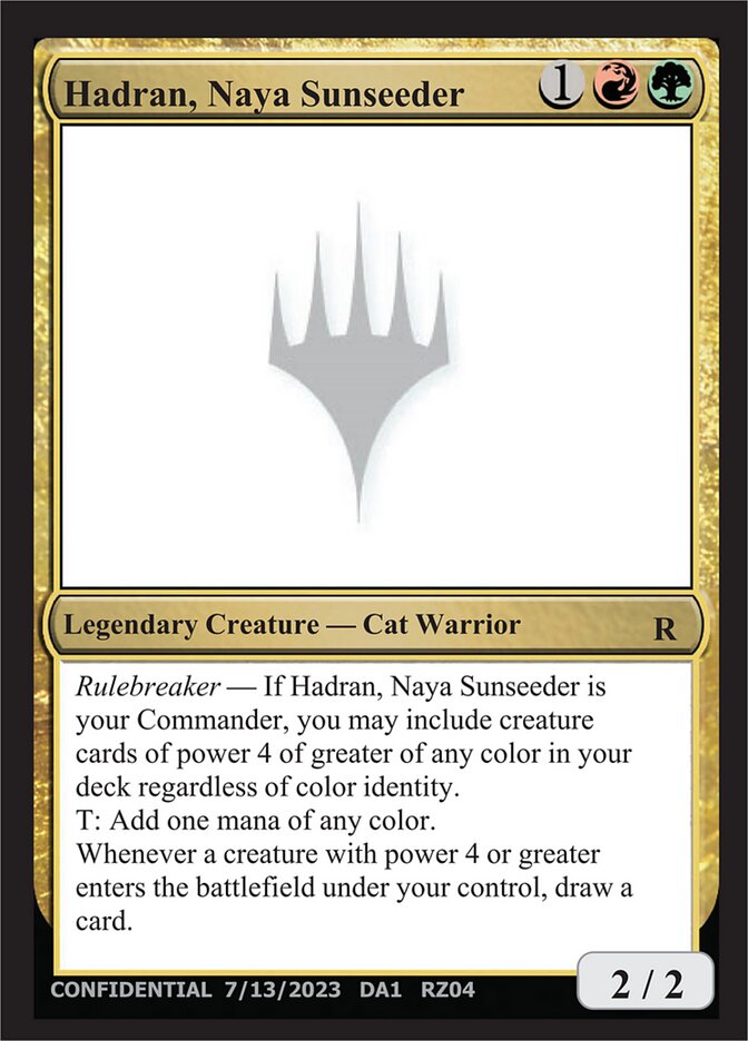 Hadran, Naya Sunseeder card front
