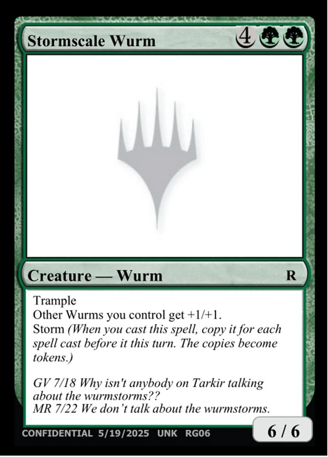 Stormscale Wurm card front