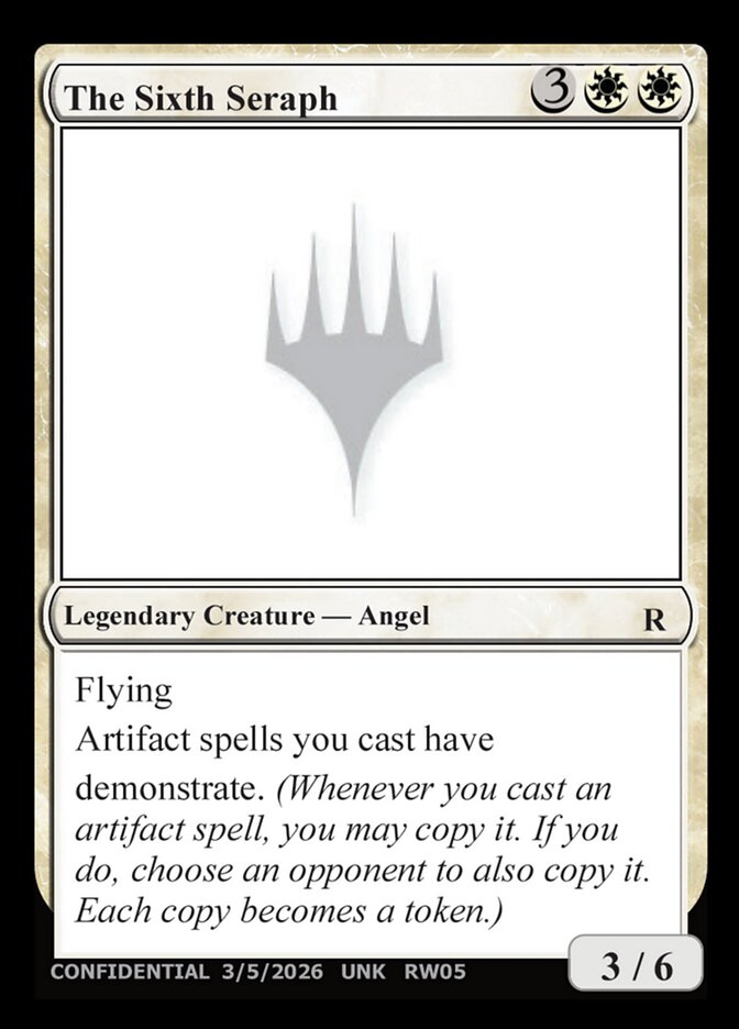 The Sixth Seraph card front