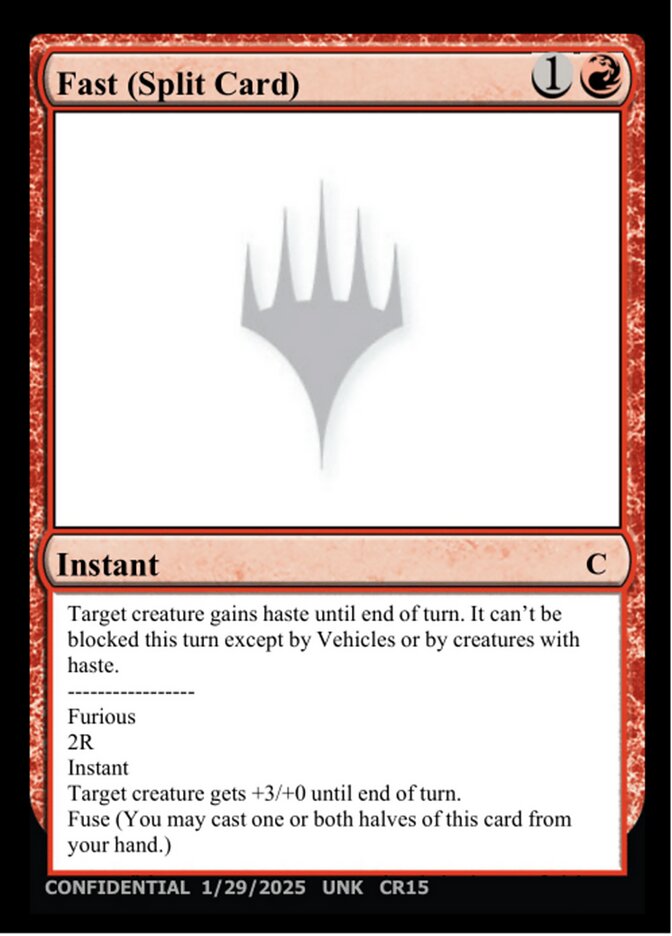 Fast card front
