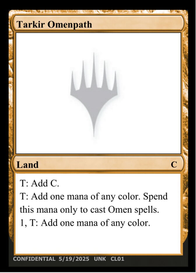 Tarkir Omenpath card front