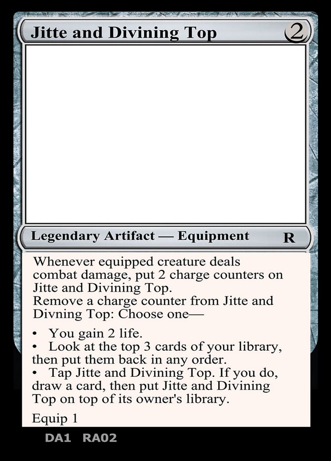 Jitte and Divining Top card front