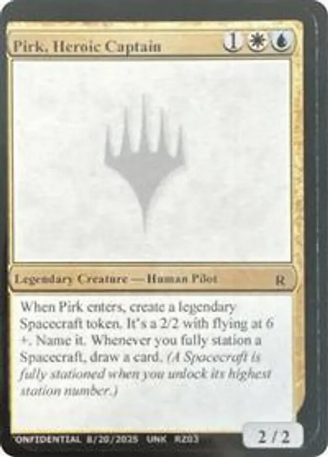 Pirk, Heroic Captain card front
