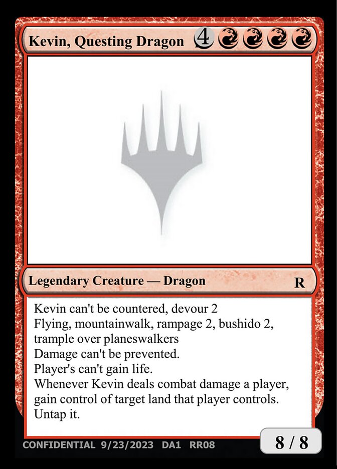 Kevin, Questing Dragon card front