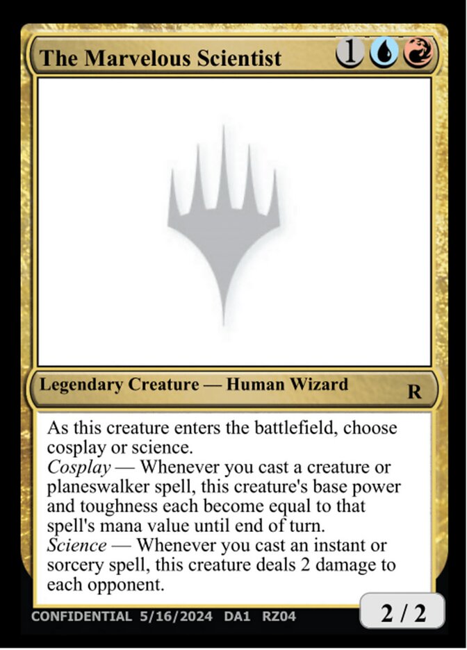 The Marvelous Scientist card front