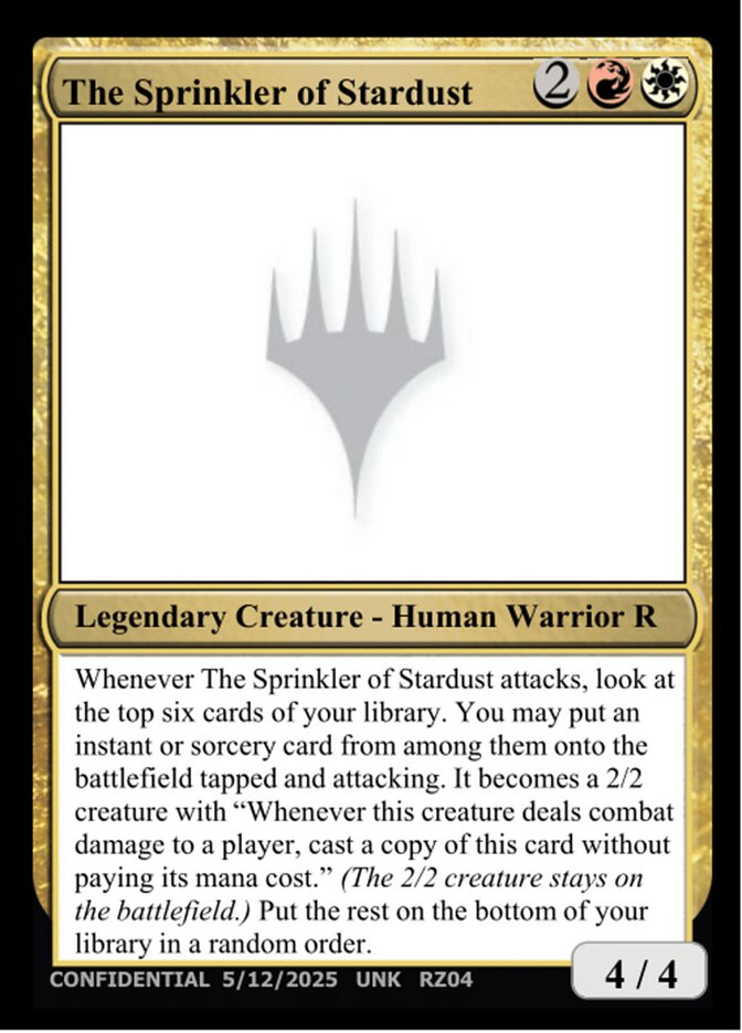 The Sprinkler of Stardust card front