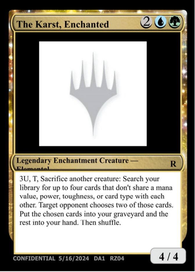 The Karst, Enchanted card front