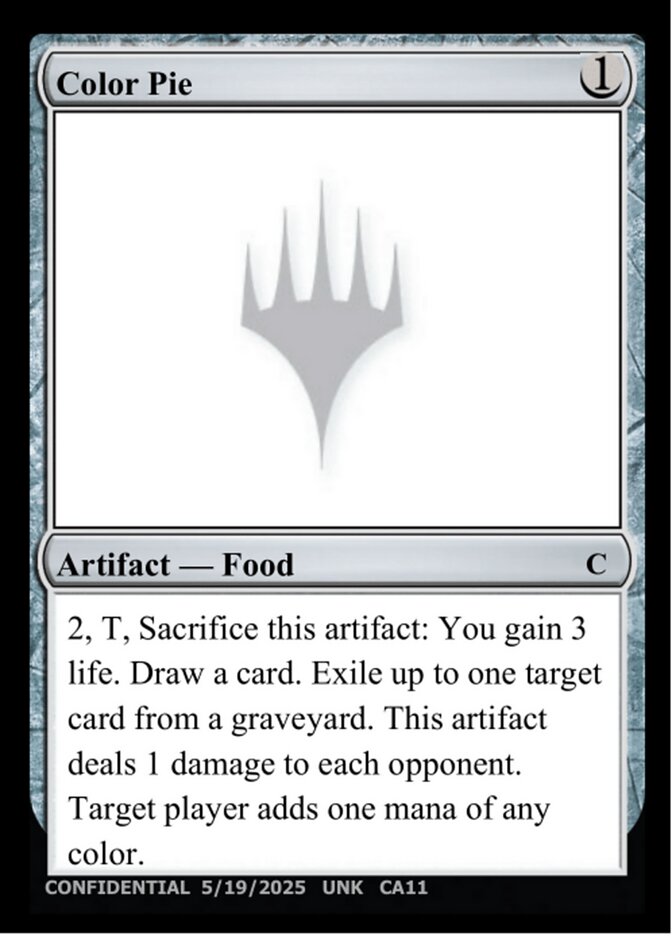Color Pie card front