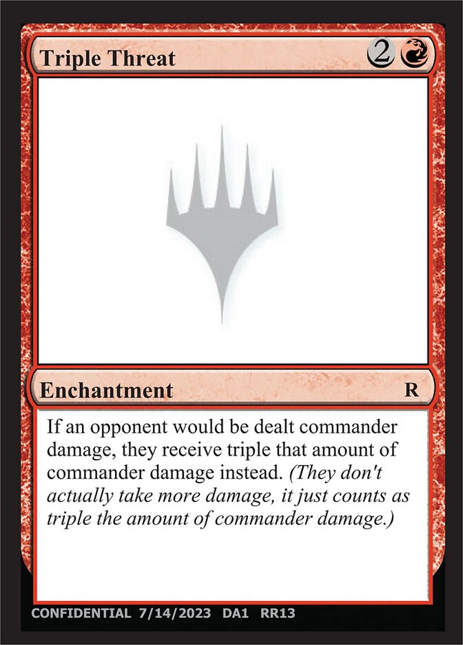 Triple Threat card front