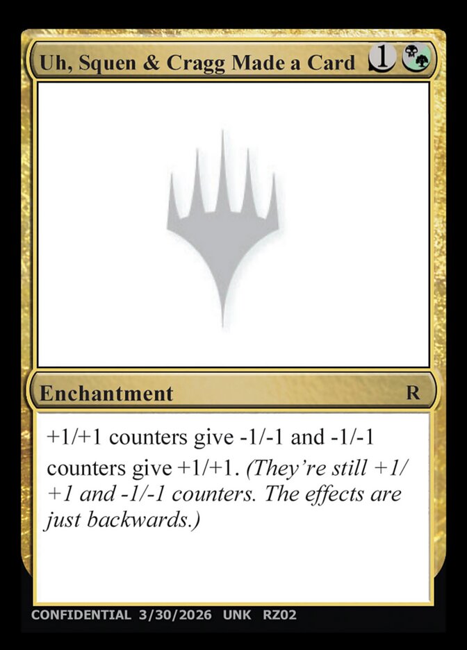 Uh, Squen & Cragg Made a Card card front