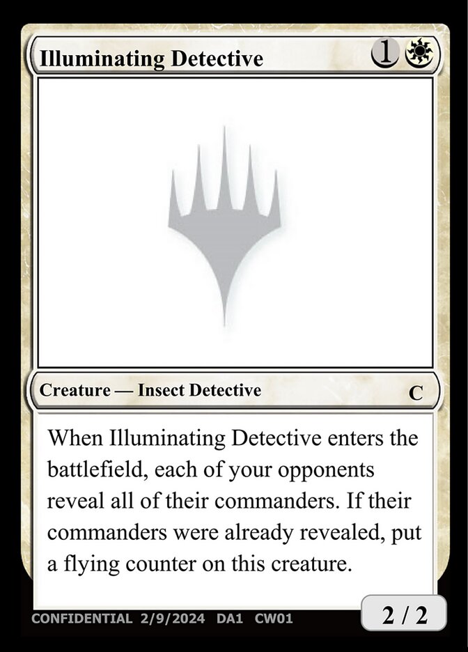 Illuminating Detective card front