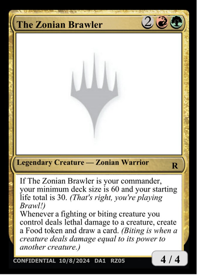 The Zonian Brawler card front