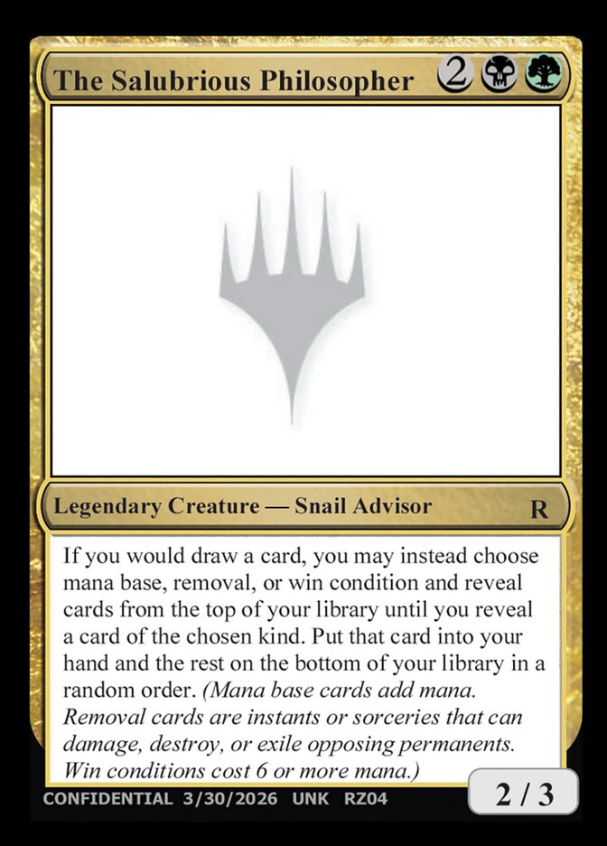 The Salubrious Philosopher card front