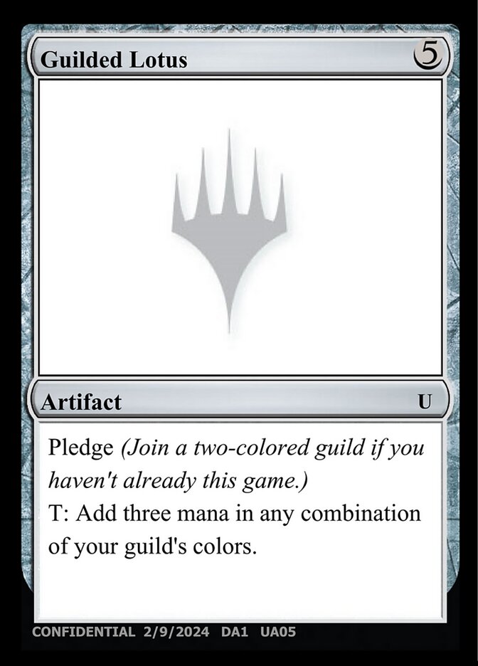 Guilded Lotus card front