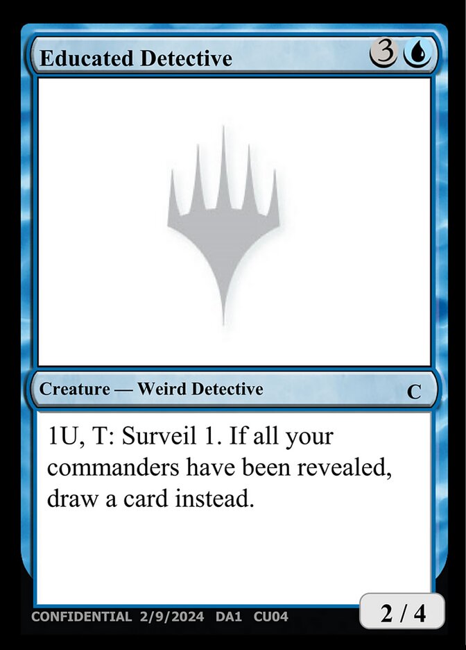 Educated Detective card front