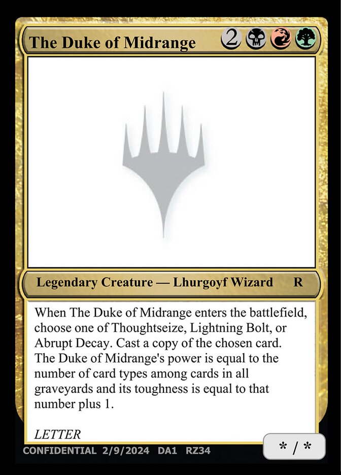 The Duke of Midrange card front