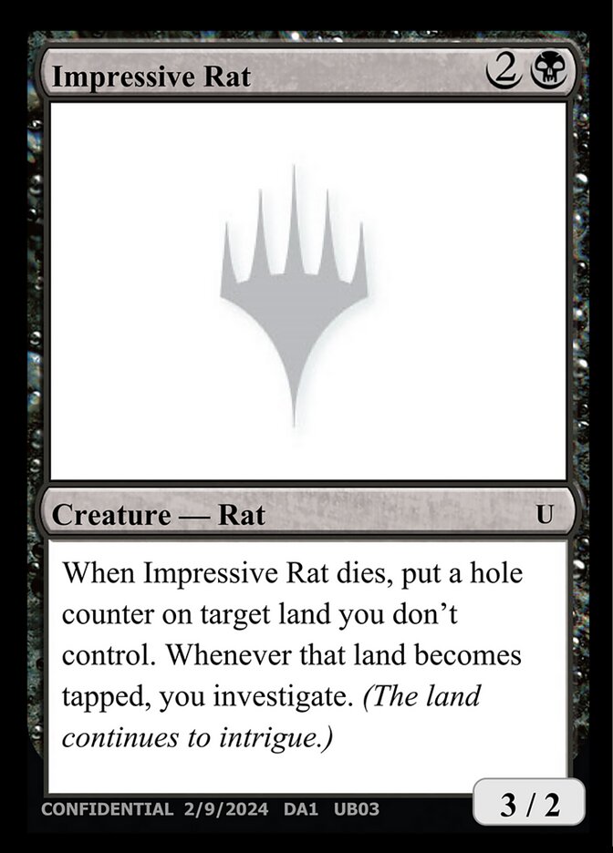 Impressive Rat card front