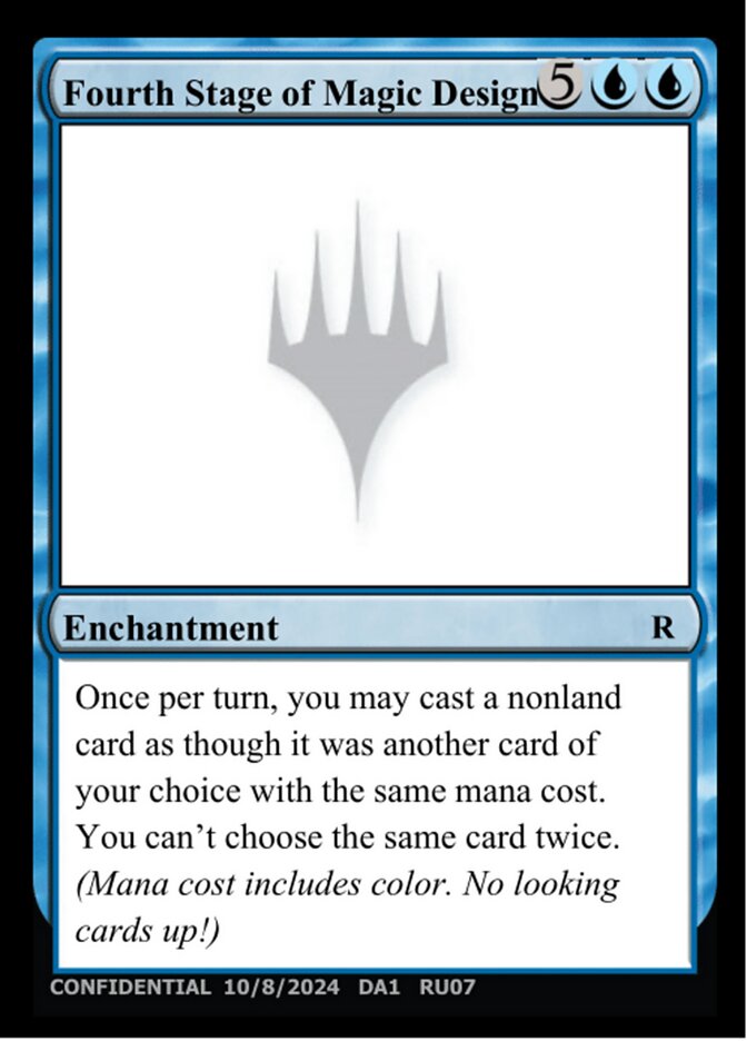 Fourth Stage of Magic Design card front