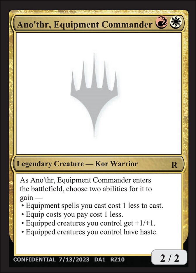 Ano'thr, Equipment Commander card front