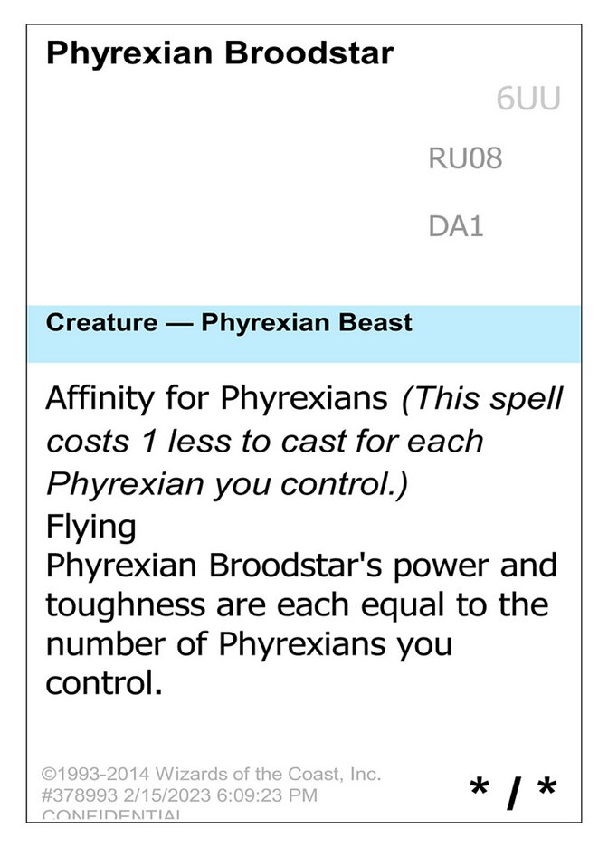Phyrexian Broodstar card front