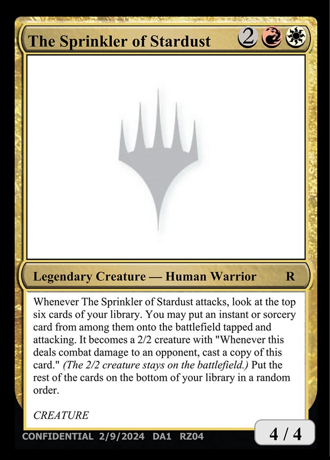 The Sprinkler of Stardust card front