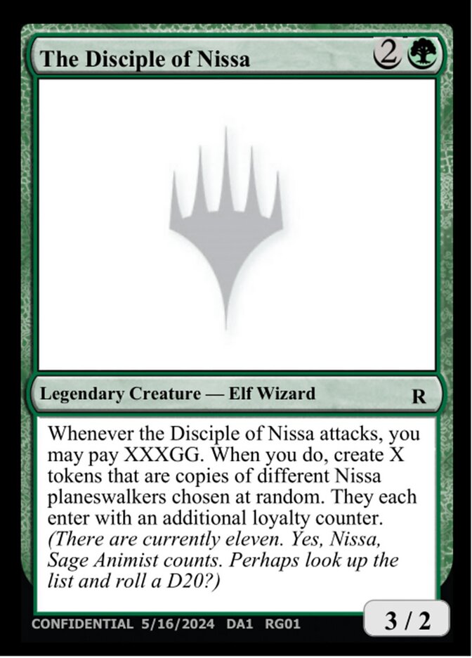 The Disciple of Nissa card front