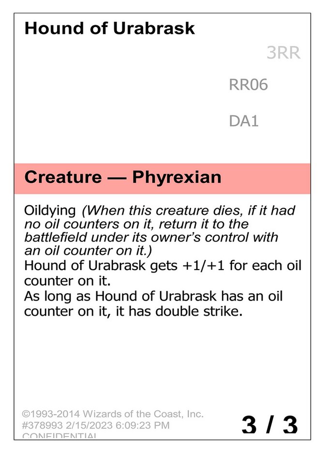 Hound of Urabrask card front