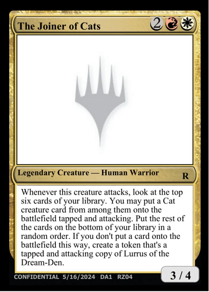 The Joiner of Cats card front