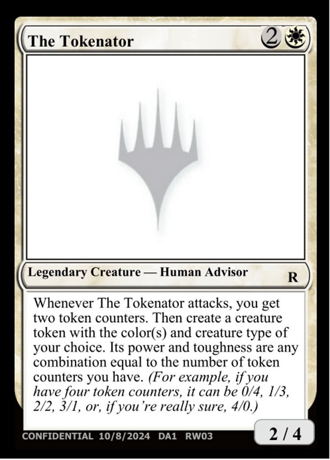 The Tokenator card front
