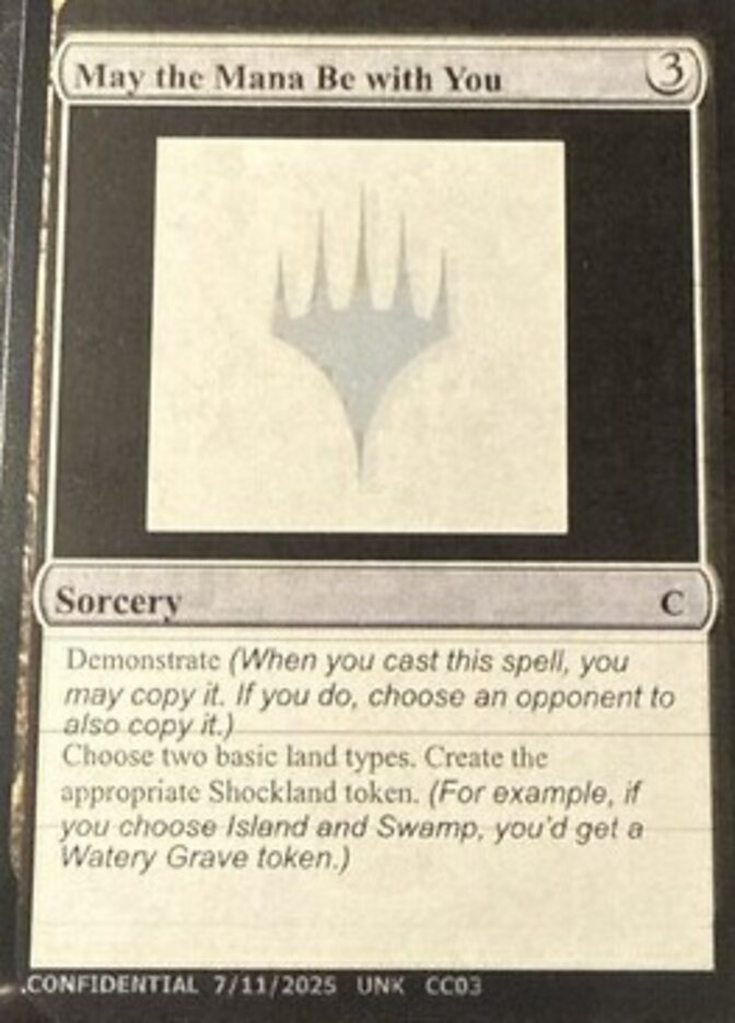 May the Mana Be with You card front