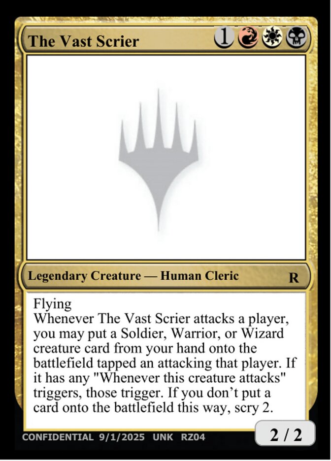 The Vast Scrier card front