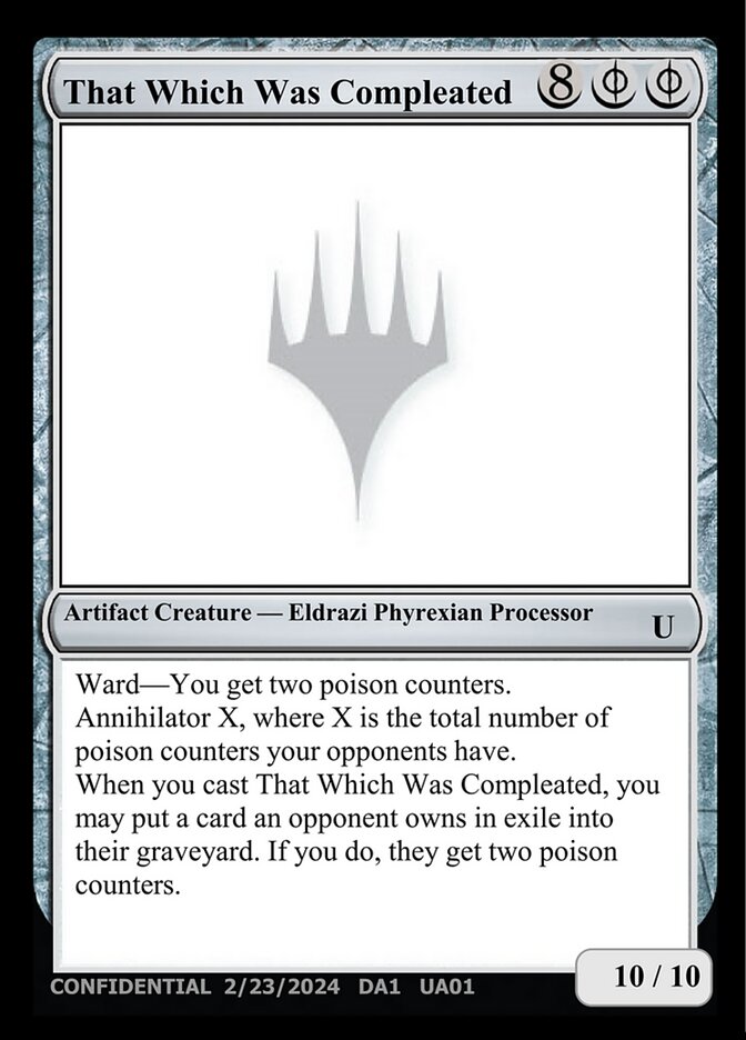 That Which Was Compleated card front