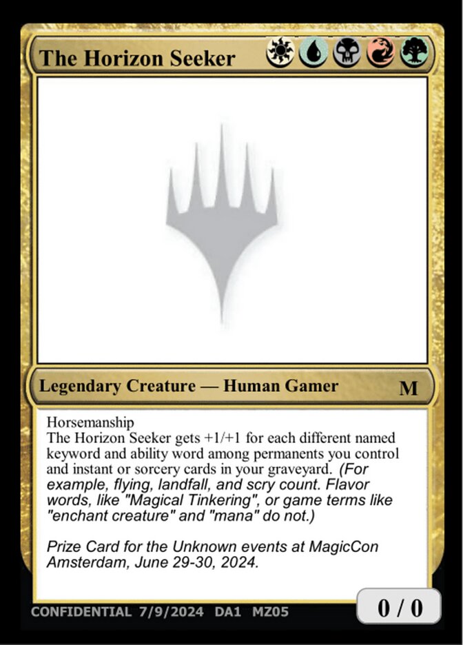 The Horizon Seeker card front