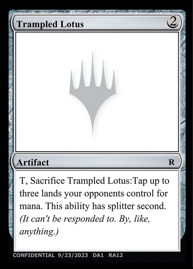 Trampled Lotus card front