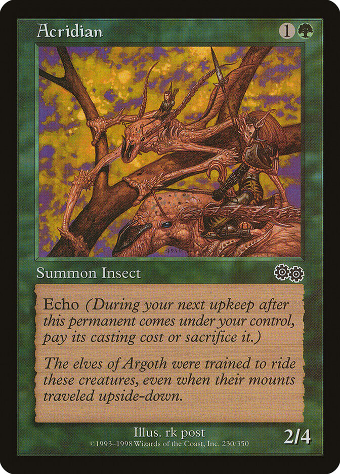 Acridian card front