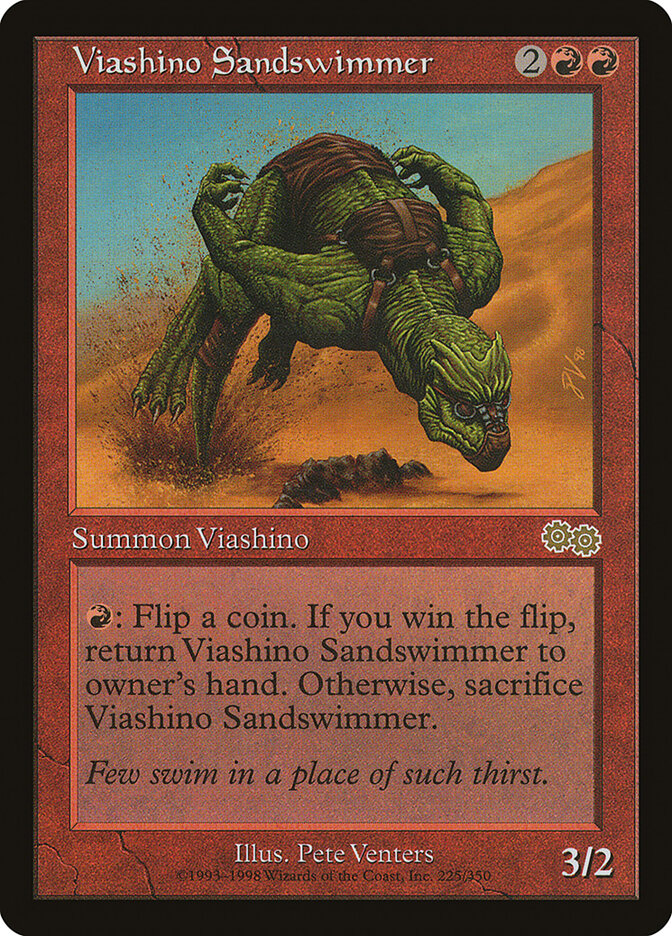 Viashino Sandswimmer card front