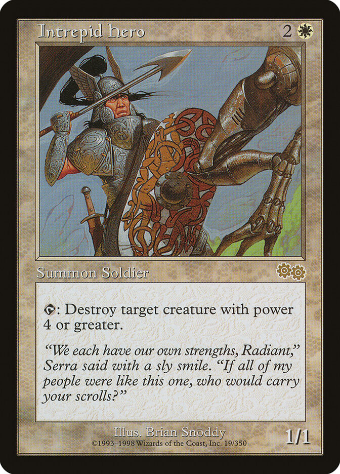 Intrepid Hero card front