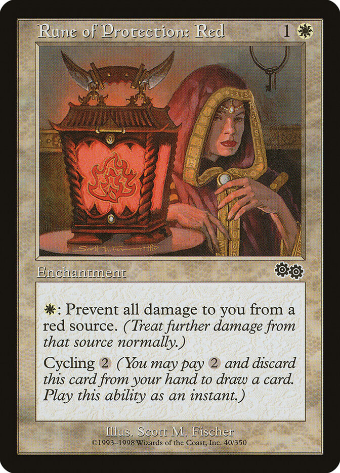 Rune of Protection: Red card front