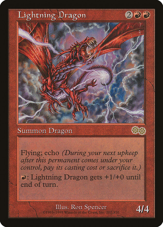 Lightning Dragon card front