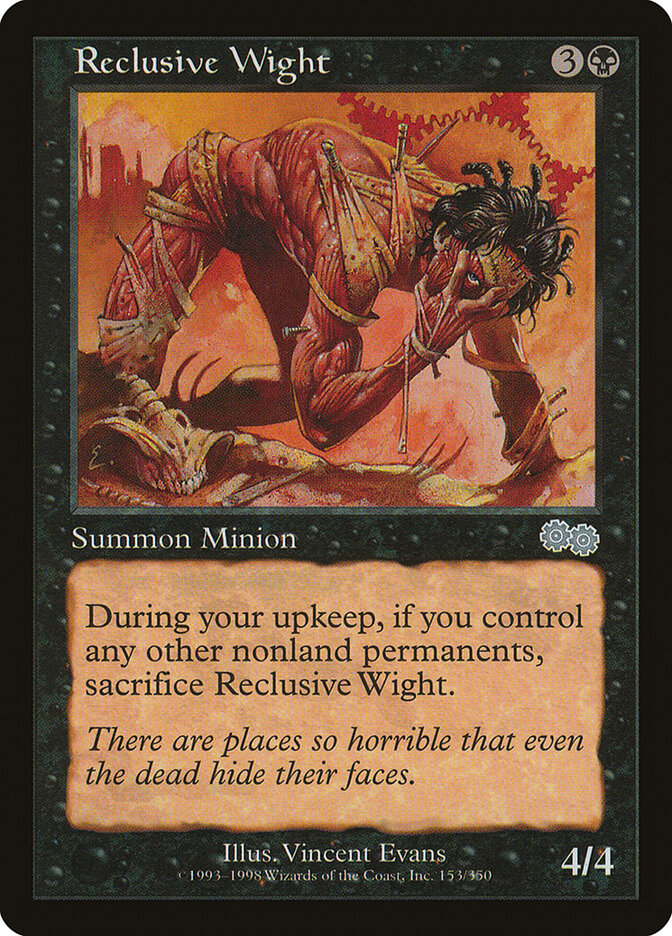 Reclusive Wight card front