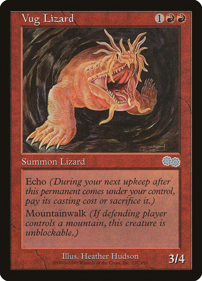 Vug Lizard card front