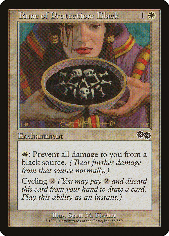Rune of Protection: Black card front