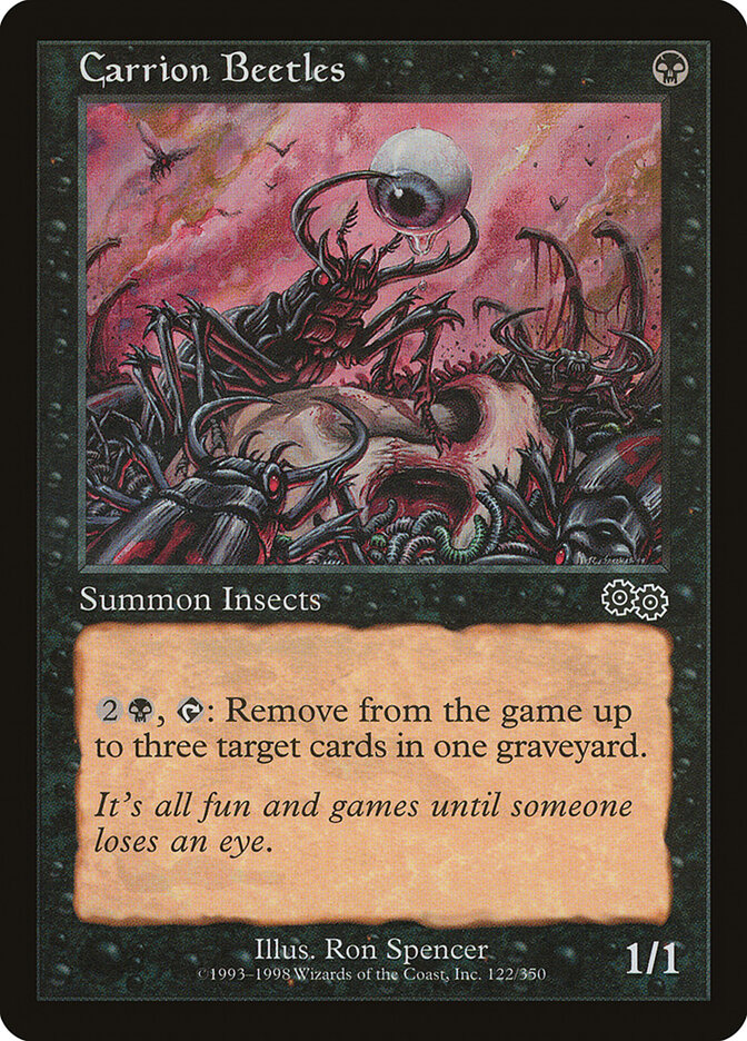 Carrion Beetles card front