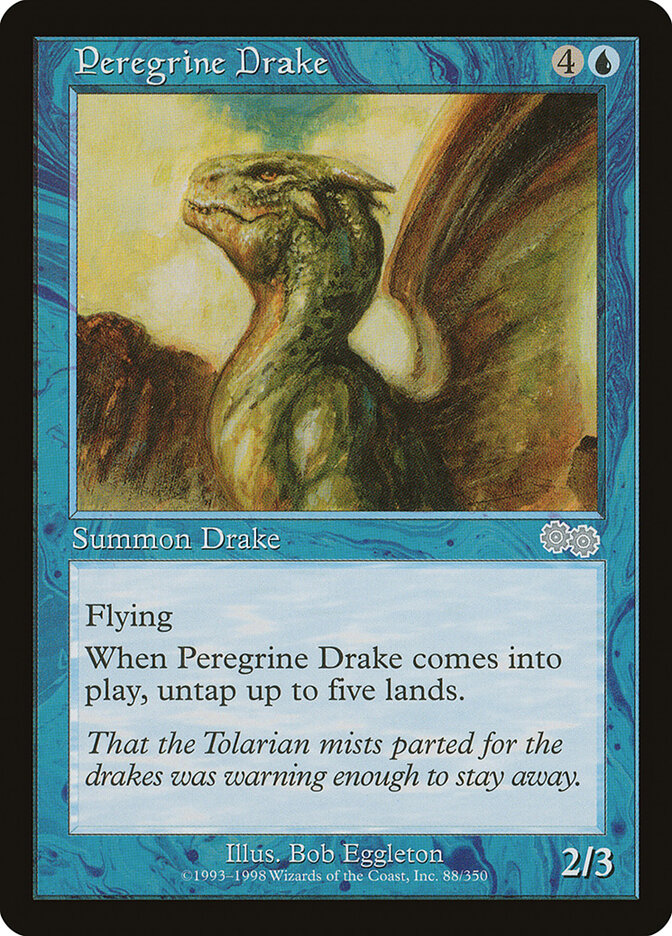Peregrine Drake card front
