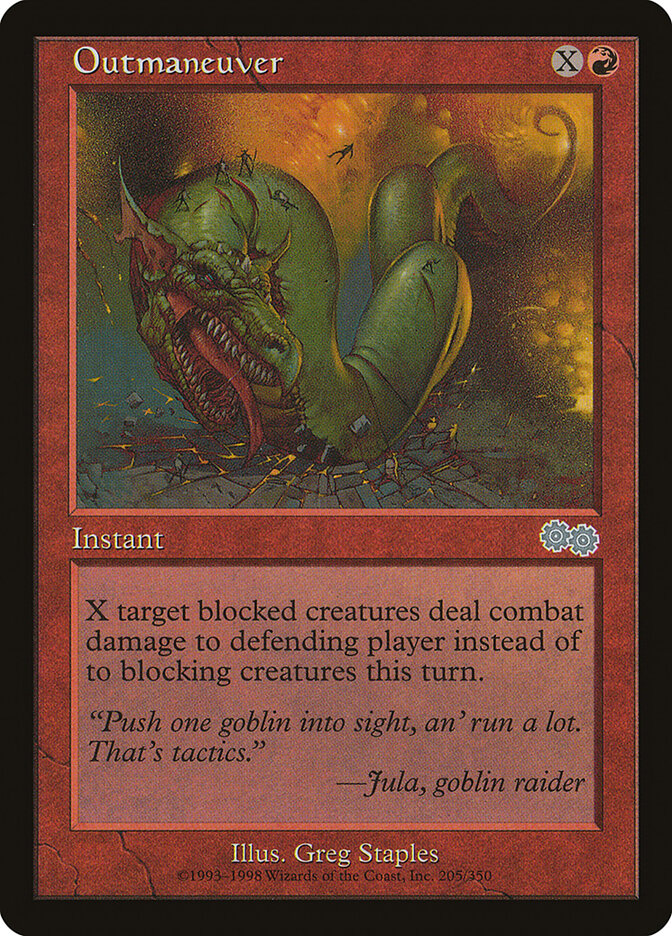 Outmaneuver card front