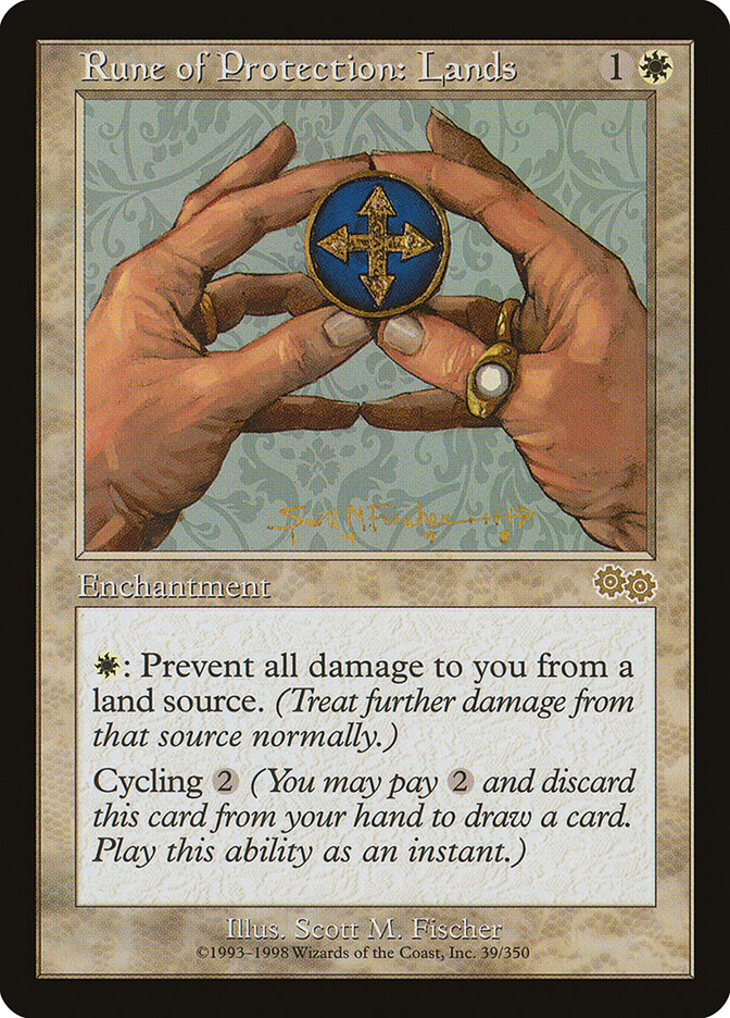 Rune of Protection: Lands card front