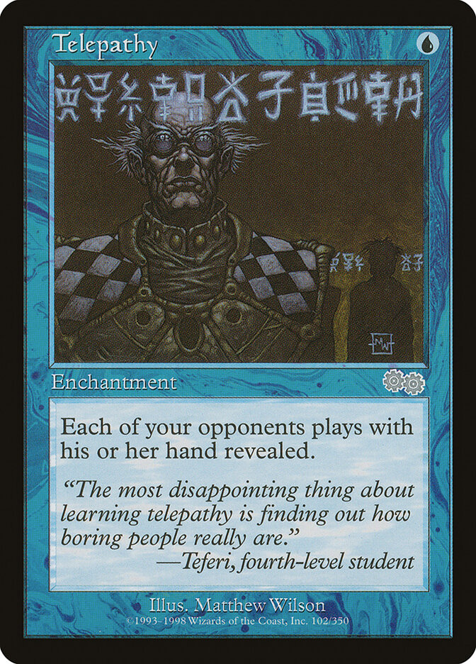 Telepathy card front