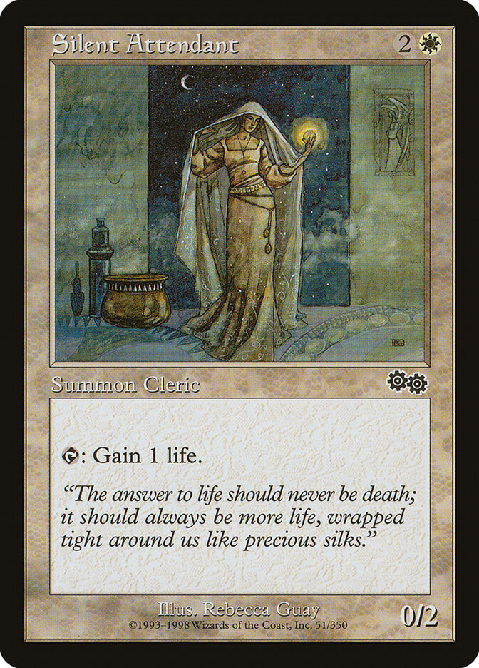 Silent Attendant card front